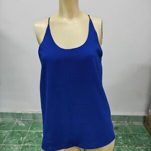 Tobi Royal Blue Strappy Cage Back Tank Top Summer Festival Camisole TA19013 S